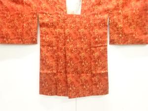 未使用品　草花模様織り出し道行コート